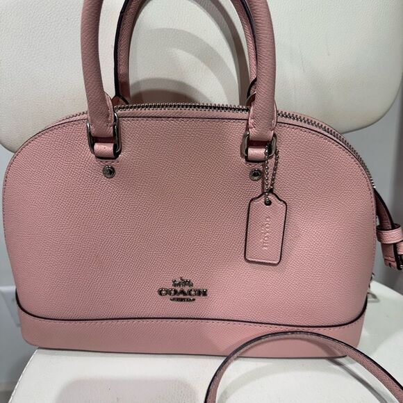 Coach Blush Pink Leather Satchel - Picture 3 of 5